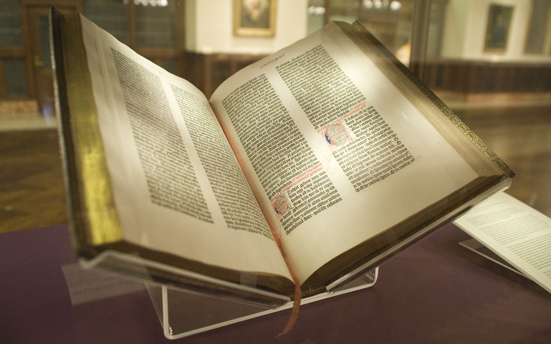 the Gutenberg Bible is the oldest printed book